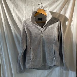 North face fuzzy zip up